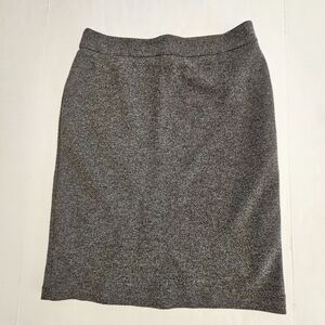 Cato Skirt Womens 10 Gray Black Varigated Straight Pencil Lined Business Casual